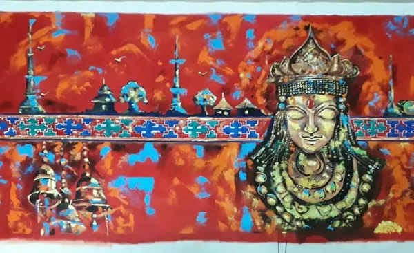 Sacred Majesty – Acrylic Painting on Canvas