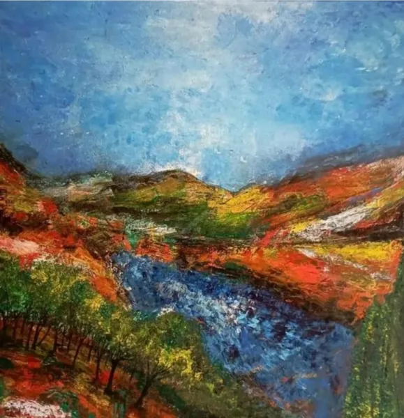 Distance View – Acrylic Landscape Painting
